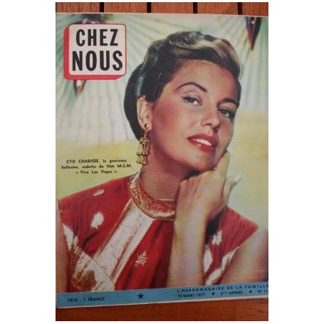Magazine Chez Nous 1957 Cyd Charisse