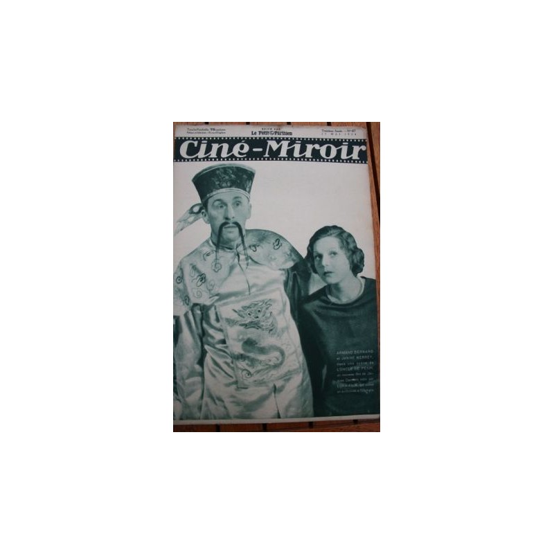Magazine Cine Miroir 1934 Armand Bernard Janine Merrey