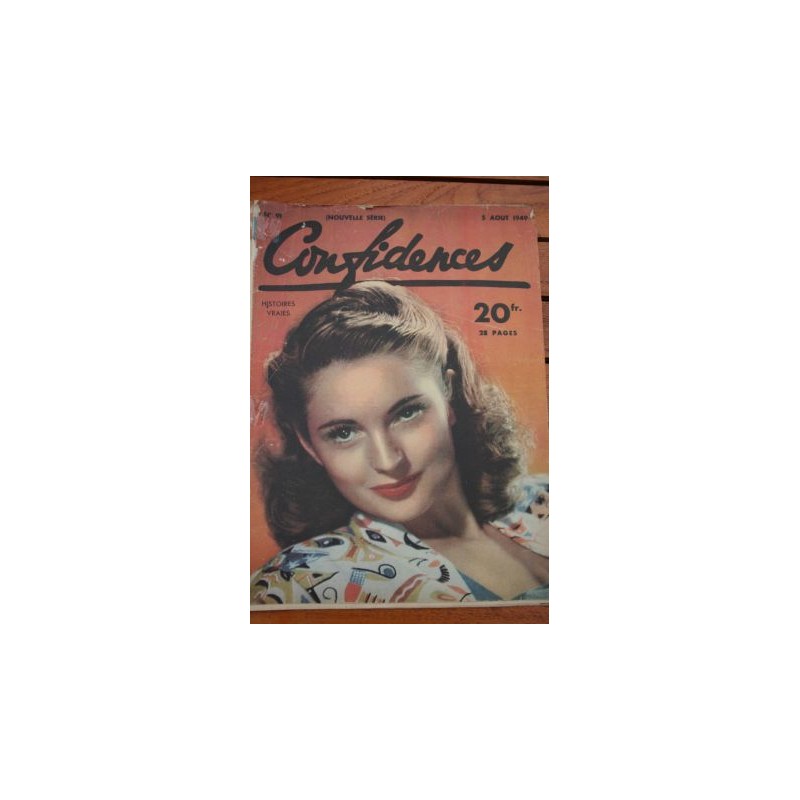 Magazine Confidence 1949 Coleen Gray