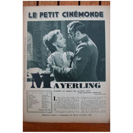 Charles Boyer Danielle Darrieux Mayerling