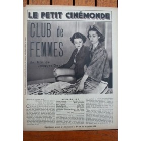 Danielle Darrieux Betty Stockfeld Club De Femmes