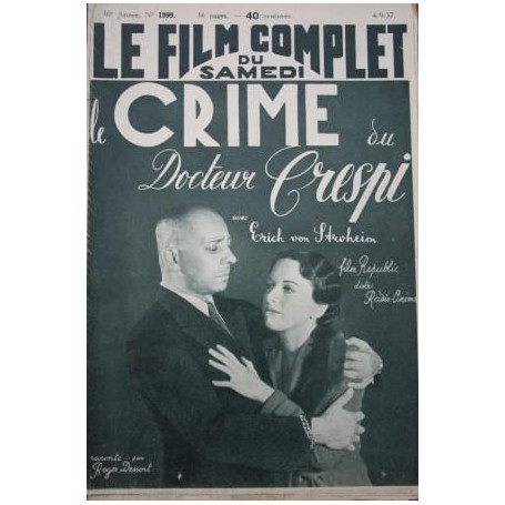 Erich Von Stroheim Harriet Russell Dwight Frye The Crime of Dr. Crespi