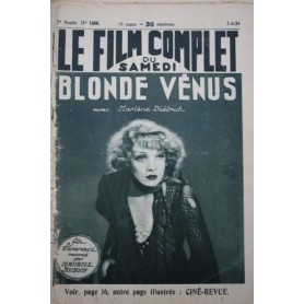 Marlene Dietrich Herbert Marshall Cary Grant Blonde Venus