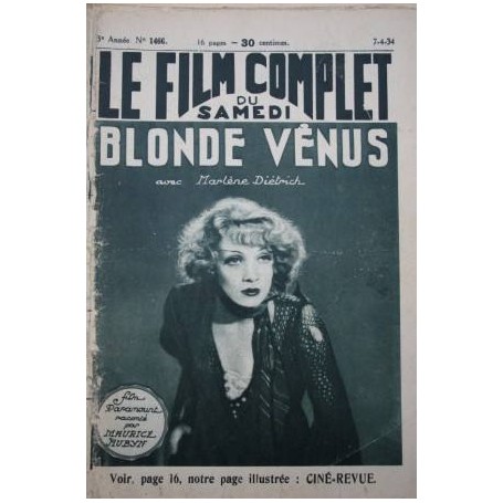 Marlene Dietrich Herbert Marshall Cary Grant Blonde Venus