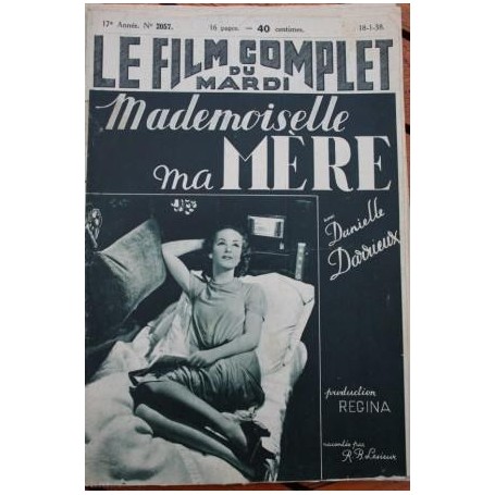 Danielle Darrieux Pierre Brasseur Andre Alerme Mademoiselle ma mere Henri Decoin