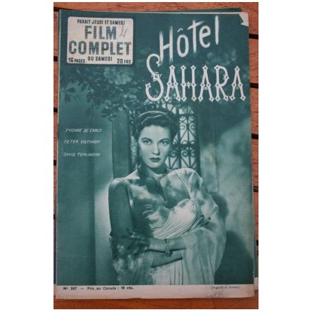 Yvonne De Carlo Peter Ustinov David Tomlinson Hotel Sahara Ken Annakin