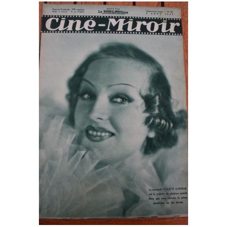 Magazine Cine Miroir 1935 Colette Darfeuil