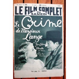 Rene Lefevre Florelle Jules Berry Le Crime de monsieur Lange Jean Renoir