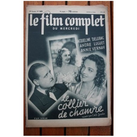 Jacqueline Delubac Andre Luguet Annie Vernay Le collier de chanvre Leon Mathot