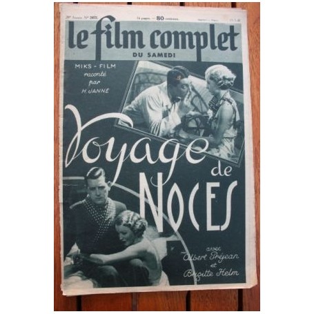 Brigitte Helm Albert Prejean Pierre Brasseur Danielle Darrieux Voyage de noces Germain Fried Joe May