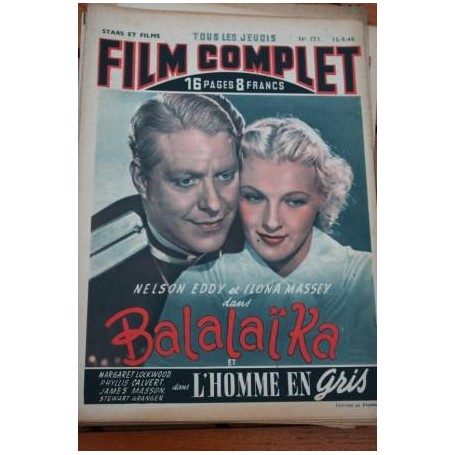 Nelson Eddy Ilona Massey Charles Ruggles Frank Morgan Balalaika Reinhold Schunzel